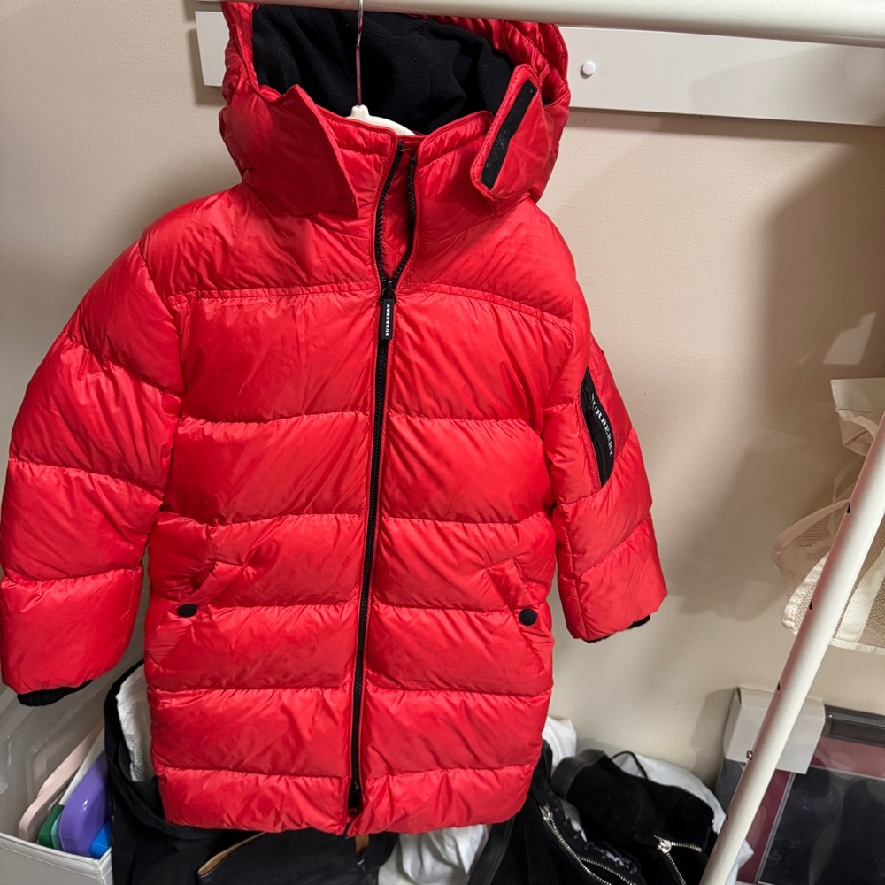 Burberry Red Kids Down Jacket